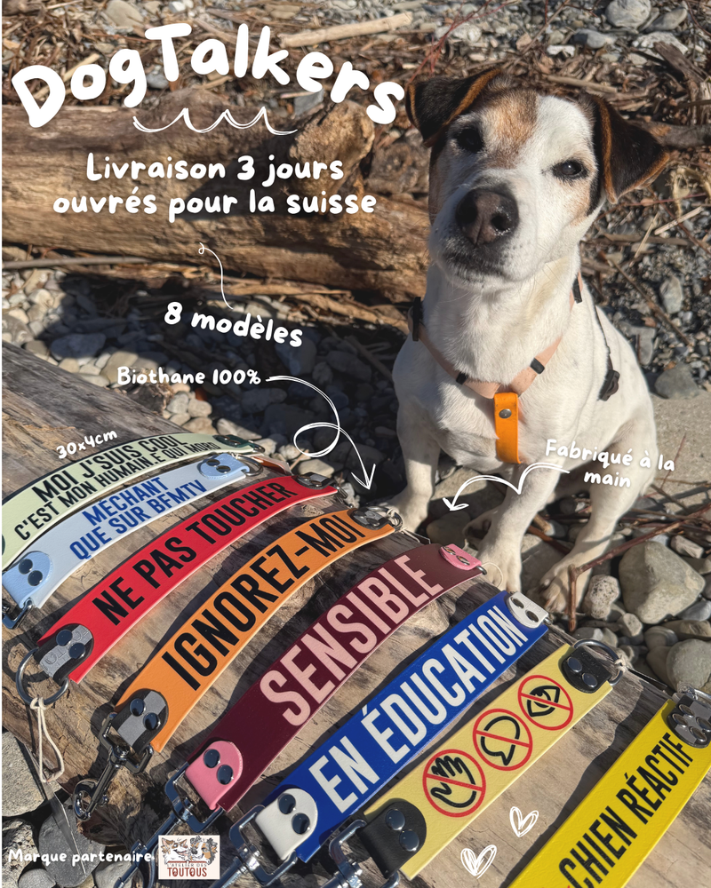 DogTalkers — Rallonges de Laisse à Message