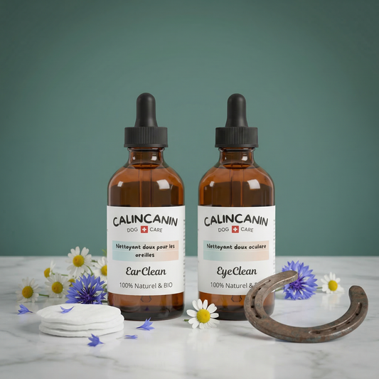 Coffret hygiène yeux et oreilles pour cheval EyeClean et EarClean - Calin Canin