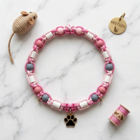 Collier anti-parasites naturel personnalisé pour chat