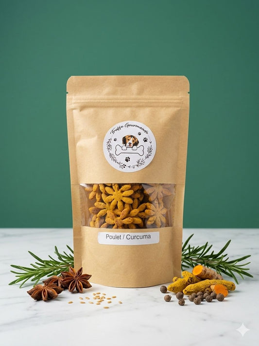 friandise chien bio poulet curcuma 