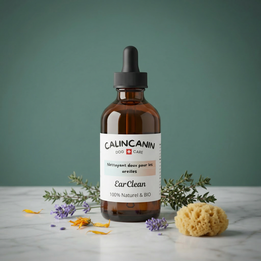 Lotion auriculaire naturelle pour cheval hygiène des oreilles - Calin Canin