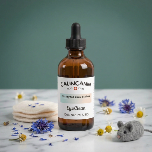 Lotion oculaire naturelle pour chat au bleuet et camomille - Calin Canin