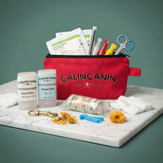 Mini trousse de secours pour chien kit plaies et coussinets - Calin Canin