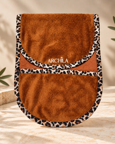 Serviette de bain chien avec poches pour les mains