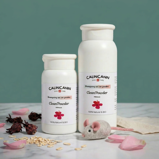 Shampoing sec hibiscus pour chat peau sensible - Calin Canin