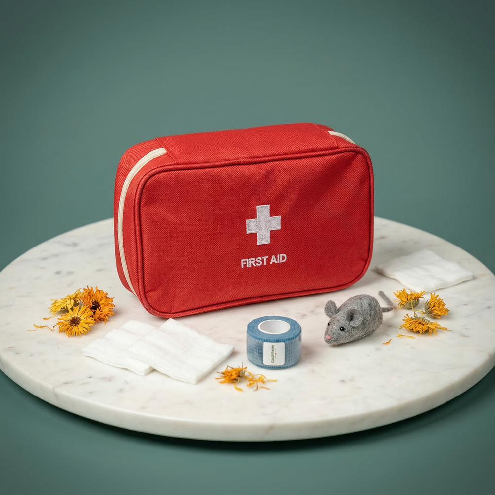 Trousse de secours premiers soins naturels pour chat - Calin Canin